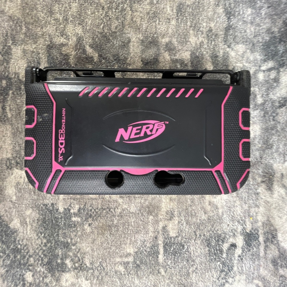 Nerf Armor Case Nintendo 3DS XL Black Pink Protective Hard Shell PDP Cover